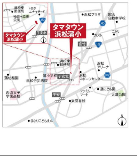 売新築戸建　中央区子安町の地図