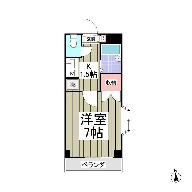 タリーハイム太田窪の間取り