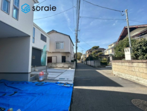 所沢市けやき台4期全2棟　新築戸建　グラファーレの前面道路含む現地写真|2/5　撮影