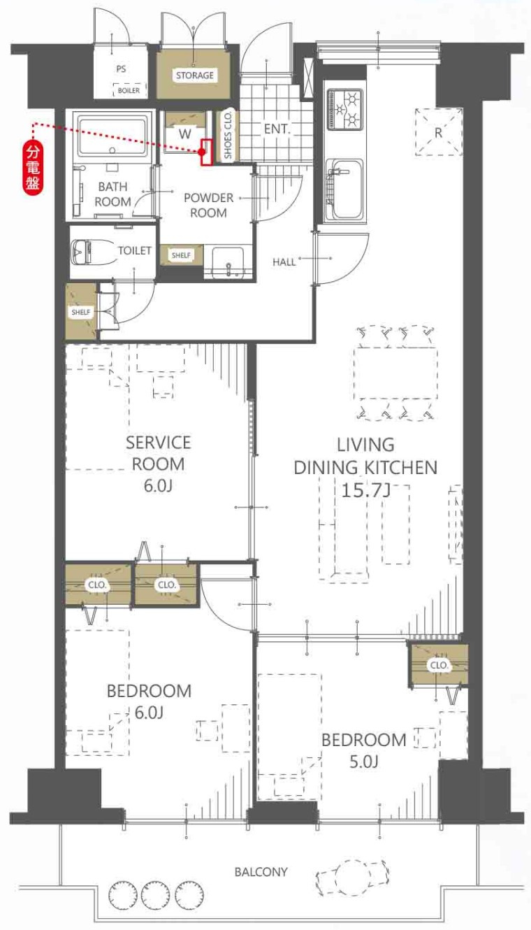 ローレルハイツ南福岡の間取り|間取り図です☆