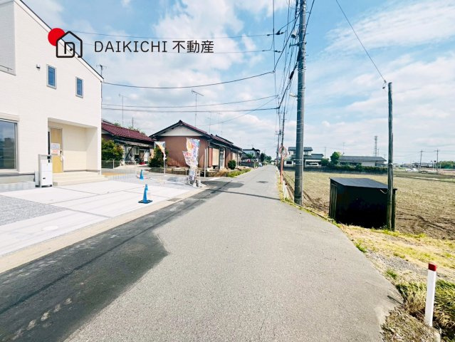 【前面道路含む現地写真】 | Livele Garden.S　鴻巣市登戸第2 新築戸建　全3棟　3号棟