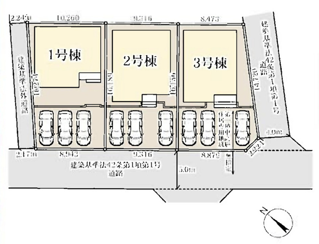 【区画図】 | Livele Garden.S　鴻巣市登戸第2 新築戸建　全3棟　3号棟