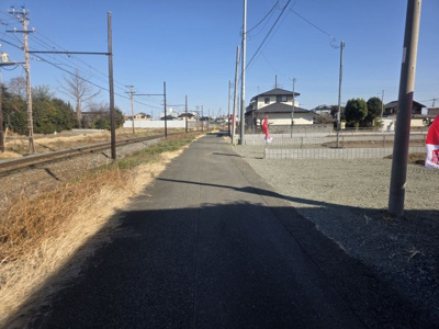 【前面道路含む現地写真】 | リーブルガーデン．S　深谷田中第３　 | 現地前面道路（2026年01月16日）撮影