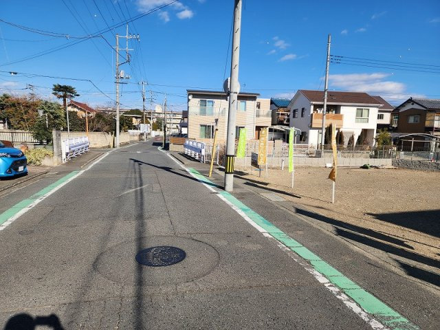 高崎市江木町売地の前面道路含む現地写真
