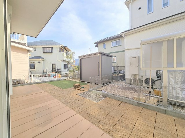 青梅市谷野　中古戸建の庭