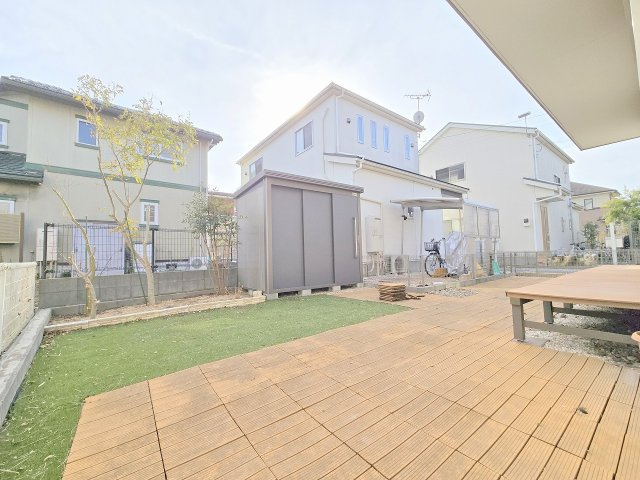 青梅市谷野　中古戸建の庭