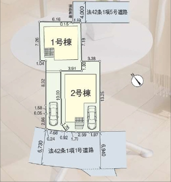 【区画図】 | 朝霞市宮戸第6　全2棟　1号棟 | 1号棟