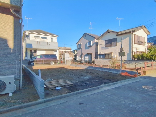 川越市砂　全1棟　新築戸建　ティアラの前面道路含む現地写真