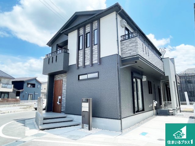 大津市雄琴　第2期　新築一戸建ての外観|お客様に長く安心して住んでいだだける事にこだわった家づくり！住んでからのアフターサービスにもしっかりと取り組んでいます！