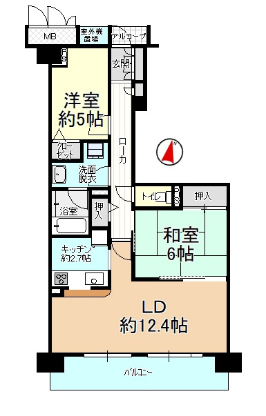 パストラルハイム米山壱番館の間取り