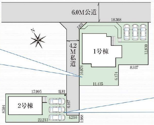 【区画図】 | 深谷市上柴町東　GRAFARE　新築戸建　全2棟　2号棟