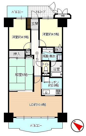 プレステージ青山の間取り