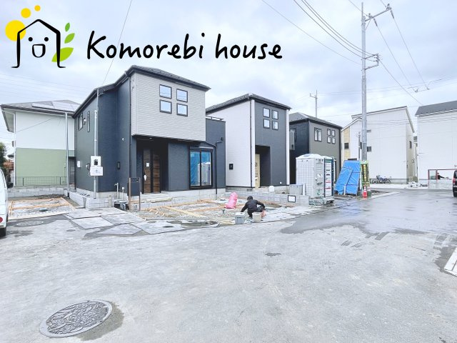上尾市大谷本郷　9期　新築一戸建て　グラファーレ　10の前面道路含む現地写真|撮影：'26/02/24