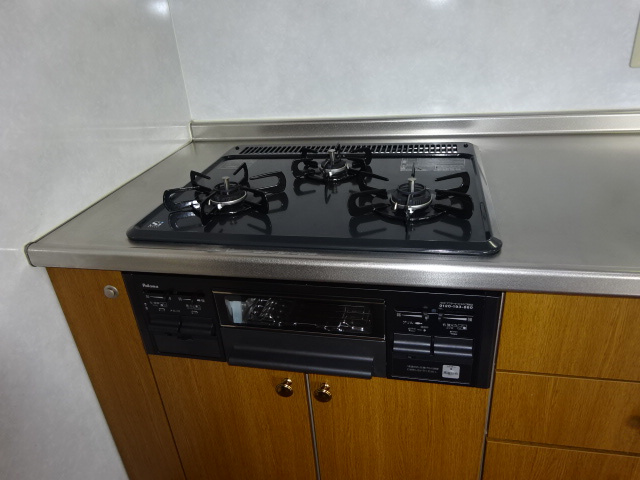 オアシス弐番館のキッチン|ガスコンロ