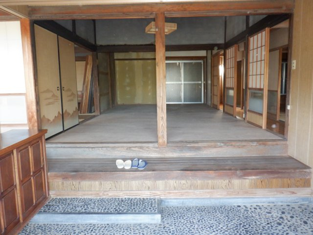 広瀬、古民家の玄関