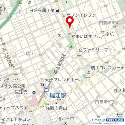 グランスイート瑞江の地図