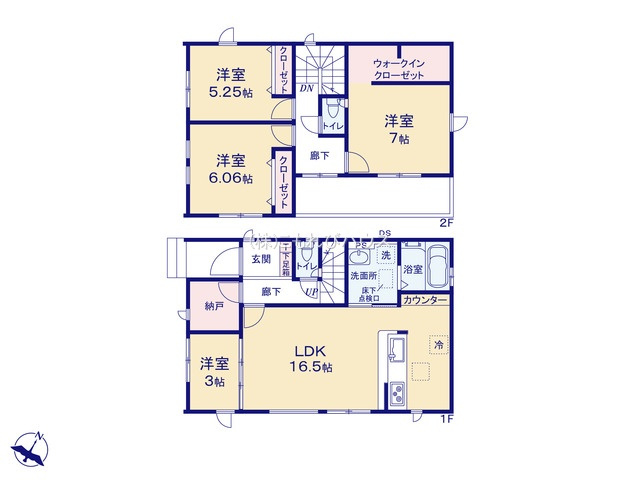上尾市大谷本郷　9期　新築一戸建て　グラファーレ　12の間取り|上尾市大谷本郷　9期　新築一戸建て　グラファーレ　12、4SLDK、土地面積107.38m2、建物面積97.71m2