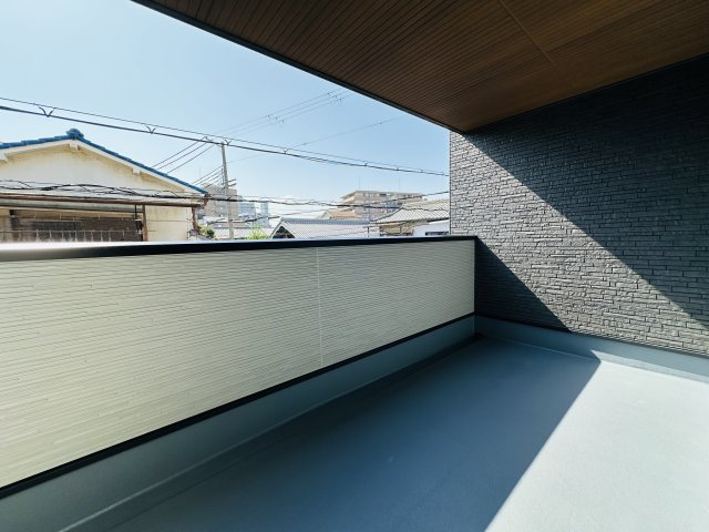 杭瀬北新町３丁目新築戸建のバルコニー|陽当たり良好なバルコニーです