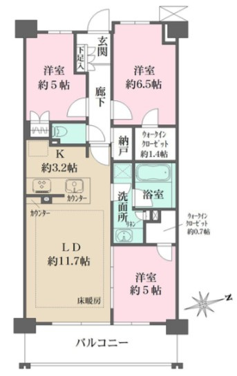 【間取り】 | ザ・パークハウス花小金井ガーデン Ⅱ街区 