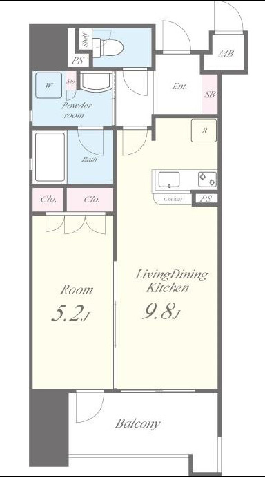 セイワパレス大手前西の間取り