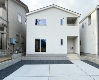 【外観】 | 新築　新潟市西区五十嵐中島第5  1号 | R7年10月完成！駐車スペース2台らくらく駐車できます(^^♪
