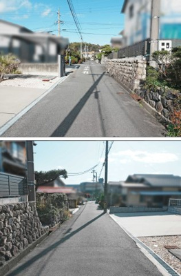【前面道路含む現地写真】 | 四日市市みゆきヶ丘１丁目 | 前面道路