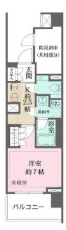 台東区池之端２丁目の賃貸マンションの間取り