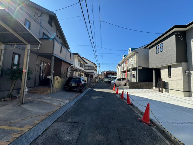 SUN COURTーサンコート－小倉北区黒住町【小倉北区　新築戸建て】の前面道路含む現地写真|現地撮影　2026,2,3　SUN COURTーサンコート－小倉北区黒住町【小倉北区　新築戸建て】