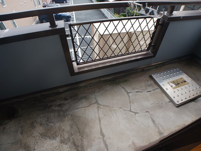 ロジュマン本城のバルコニー