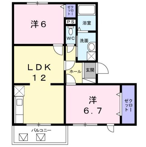 ロジュマン本城の間取り