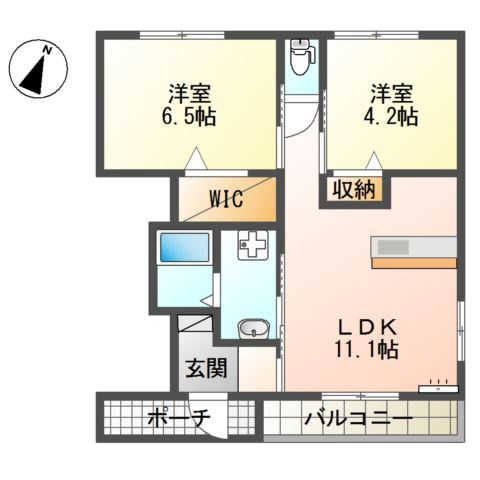 レガシーコートⅠの間取り