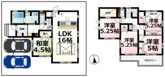 【間取り】 | 雄琴５丁目　全１４棟１期１３号棟