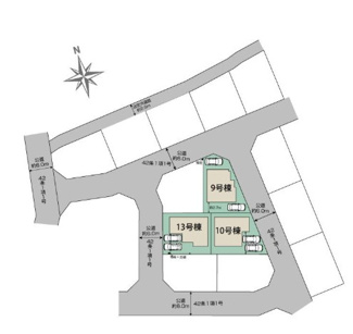 【区画図】 | 雄琴５丁目　全１４棟１期１３号棟