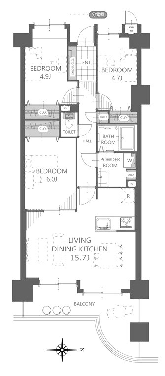 ロイヤルシャトーねやがわオークビルの間取り|間取り図はいかがですか？ご希望を叶える間取りですか？リビングの広さは？水回りの位置は？カウンターキッチン？など色々な情報が集約されています。弊社ではリフォームなどのご相談も承っております。