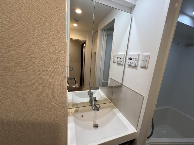 明るい洗面所です