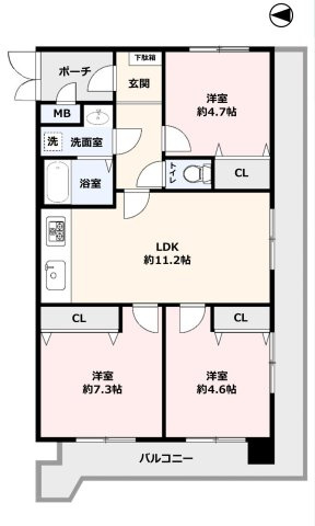 東村山市久米川町５丁目の中古マンション