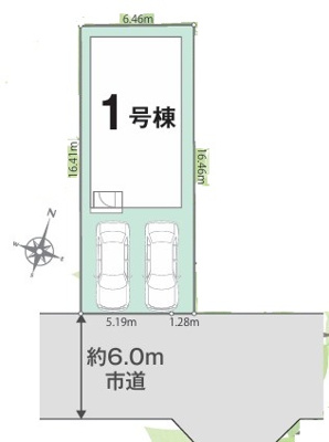 【区画図】 | 松戸市小金原２丁目２５-１期　新築分譲住宅　全１棟