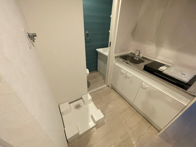 【設備】 | グランディスタ谷町9丁目 | 洗濯機置き場です