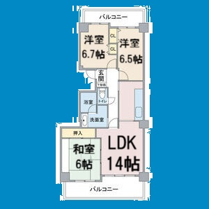 【間取り】 | ウェルフォート幸川
