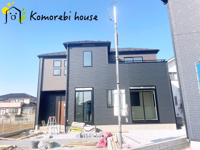 北本市下石戸下　5期　新築一戸建て　グラファーレ　01の前面道路含む現地写真|撮影：'26/01/19