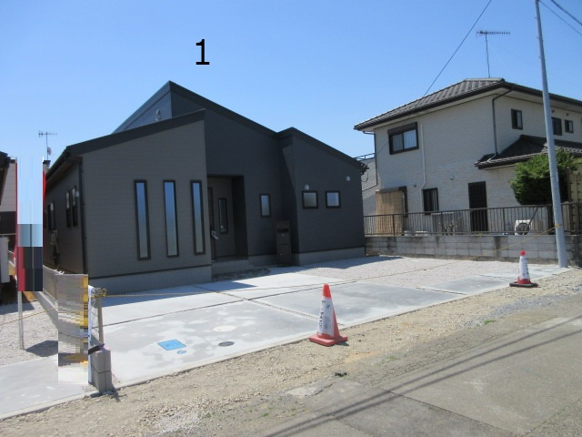 【仲介手数料無料】新築戸建　深谷市田中791-1（全3棟）の前面道路含む現地写真