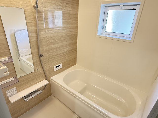 川越市笠幡　新築一戸建て　2号棟の浴室|お風呂で日々の疲れを落としましょう