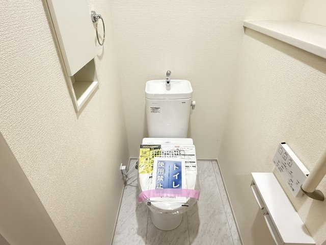 川越市笠幡　新築一戸建て　2号棟のトイレ|トイレも気になるポイント