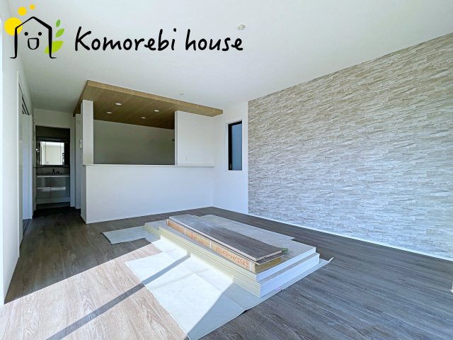 北本市下石戸下　5期　新築一戸建て　グラファーレ　02の居間・リビング|使いやすい居間です