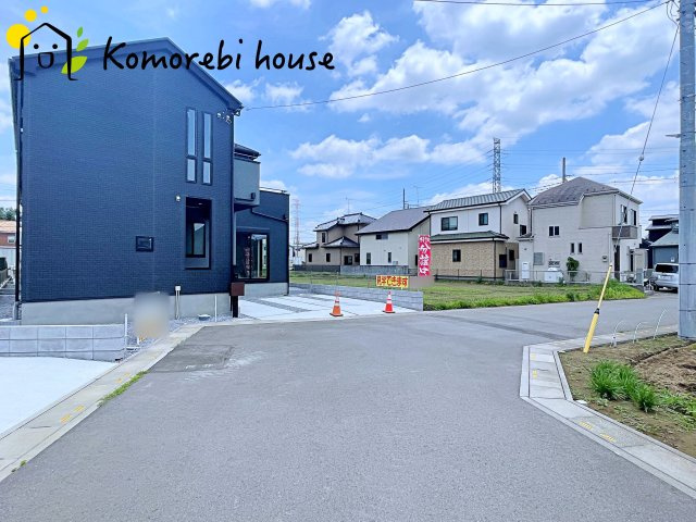 北本市下石戸下　5期　新築一戸建て　グラファーレ　02の前面道路含む現地写真|前面道路含む現地写真です