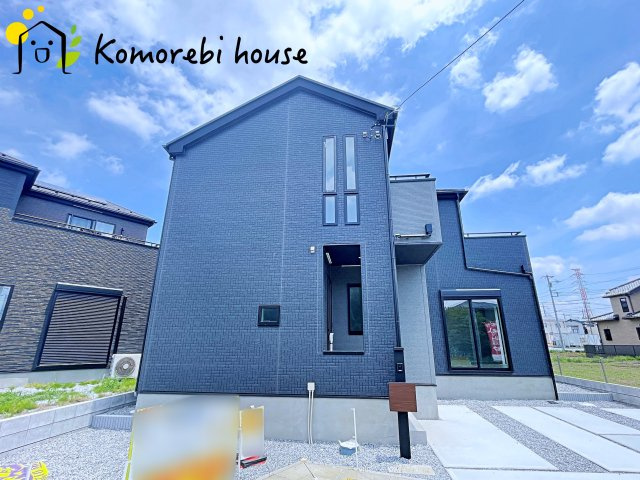 北本市下石戸下　5期　新築一戸建て　グラファーレ　02の外観|外観は落ち着いています