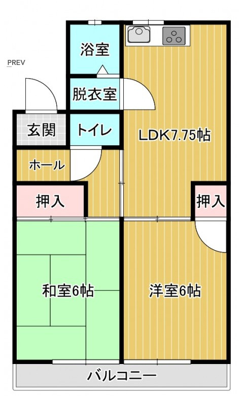 ヴィラ湯浅の間取り
