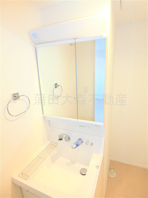 ポウドカープエムの洗面所|2面鏡の独立洗面台　洗面脱衣所