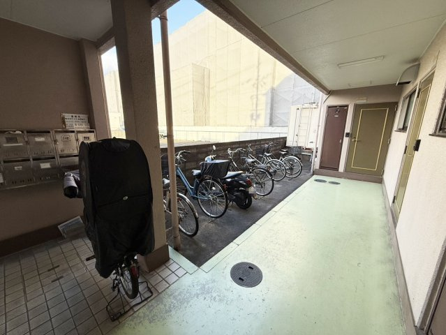 田園ハイツの駐輪場|敷地内駐輪スペースです（2026年1月現在）