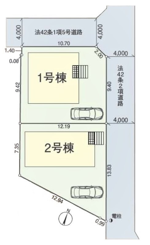 清瀬市竹丘第11　全2棟　2号棟